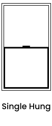 cw single hung window icon