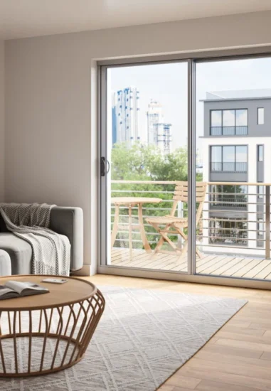 Series 1280 aluminum thermal break sliding patio doors
