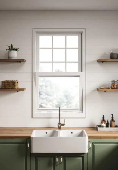 Vinyl Replacement Double Hung Window