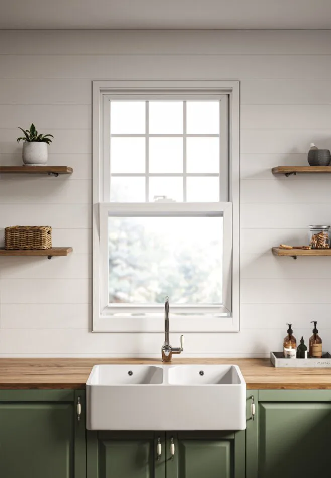 Vinyl Replacement Double Hung Window