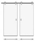 config double barn Double barn doors