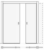 config double pocket Double pocket door