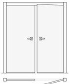 config double swing Double swing door