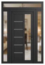 config two sidelites transom uPVC door with two sidelites and transom