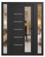 config two sidelites uPVC door with two sidelites