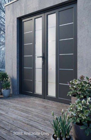 8088 Antracite Grey uPVC door