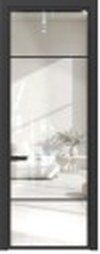 LUMO 1815 clear glass door, pattern R25