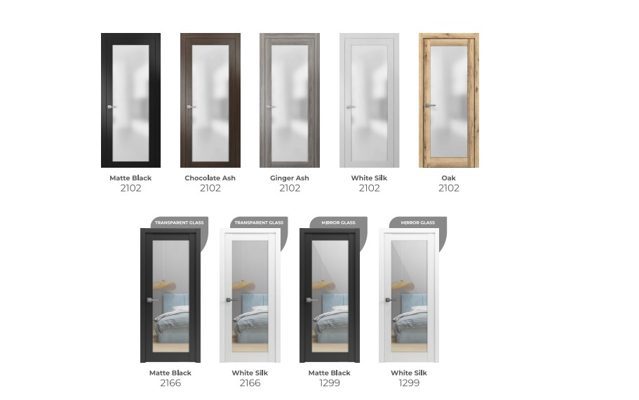 Full Glass & Mirror interior doors