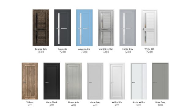Glass Insert & Shaker interior doors