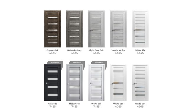 Horizontal Glass interior doors