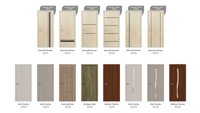 Natural Veneer & Franko interior doors