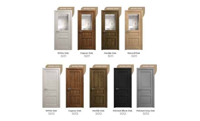 Natural Wood Raised Panel interior doors