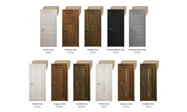 Natural Wood Shaker interior doors