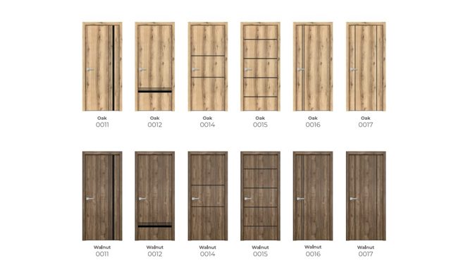 Oak & Walnut interior doors