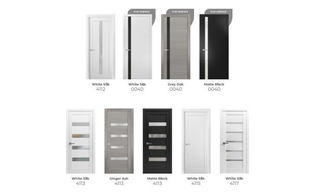 Vertical Glass interior doors